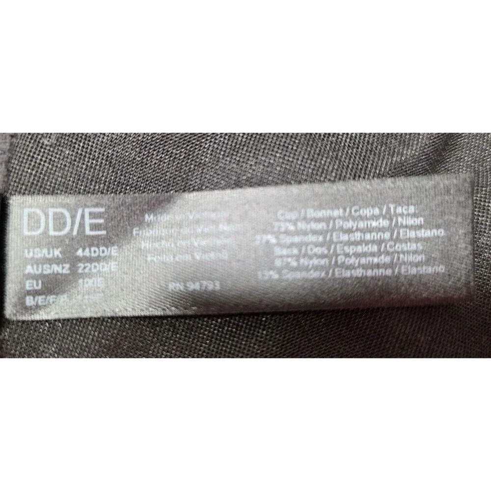 Dominique Intimate Apparel Black Minimizer Underwire Bra 44DD - Picture 7 of 8